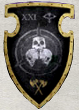 Legio Mordaxis Livery Shield with Legio iconography.