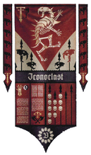 Princeps honour banner of the Legio Vulpa Warlord-class Titan Iconoclast.