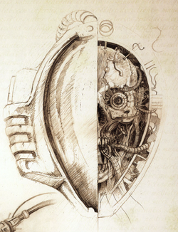 Mechanicum Thallax sketch head