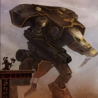 Warhound-Titan-2.jpg (56 KB) A Warhound Scout Titan on the march