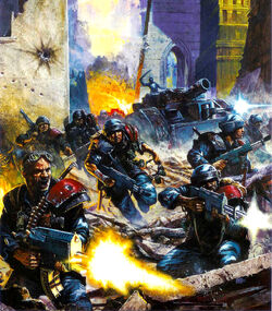 Breaking past the outer defence systems,  regiments pour into Lyubovhive.