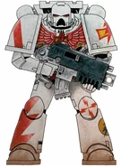 Brother-Sergeant Korghal of the White Scars' 3rd Brotherhood, 9th Devastator Squad.