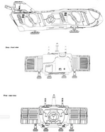 Схематичное изображение десантного корабля «Косатка»