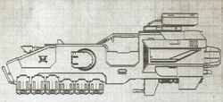 Schematic of a  that is used in an anti-armour role.