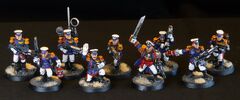 Mordian Iron Guard Veterans; the colour scheme will differ for each Iron Guards regiment.