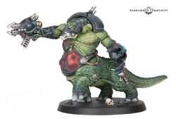 A Zoat warrior preparing to enter combat.