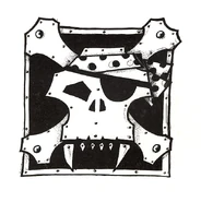 A variant "Jolly-Ork" sigil used by the infamous Kaptin Badrukk