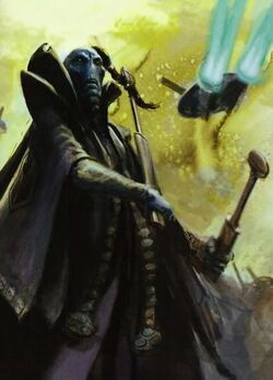 A  Ethereal leading the  from the frontlines.