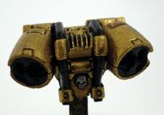A Mark 7 Pattern Jump Pack utilised with Mark VI Corvus and Mark VII Aquila Power Armour.