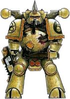 A Plague Marine of the Death Guard Traitor Legion