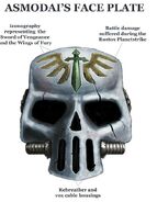 The faceplate of Asmodai's Skull Helm
