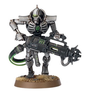 Warhammer 40K Necrons Sautekh Dynasty Immortal with Tesla Carbine 1/18 Scale Figure