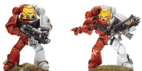 A Storm Lords Tactical Marine and an Assault Marine.