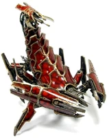 A Brass Scorpion of Khorne, front-dorsal view.