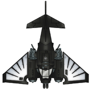 A Ravenwing Nephilim Jetfighter, dorsal view