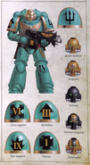 Atlantian Spears Chapter colours and significant iconography