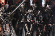 Knight-Commander Jenetia Krole and her elite Raptor Guard protectors during the Horus Heresy.