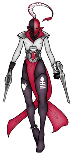 A Harlequin Player of the Masque of the Reaper's Mirth