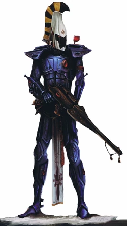 Dire Avenger Aspect Warrior Alshyra of the Shrine of Asurmen's Heart,  ; he was wounded and taken as a prisoner of war during the assault upon the Tanundor Gate during the .