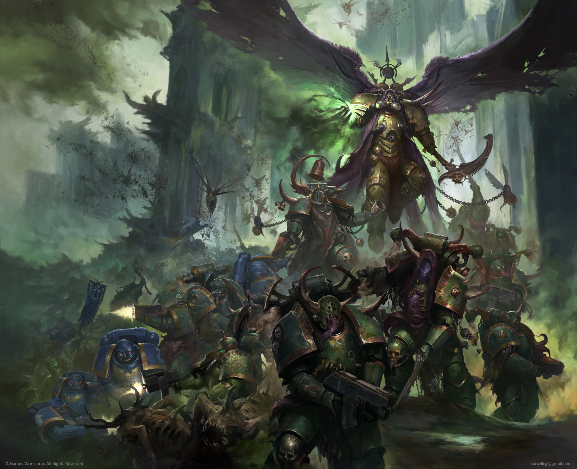 Games Workshop - Warhammer 40K - Death Guard - Mortarion Daemon Primarch of  Nurgle 
