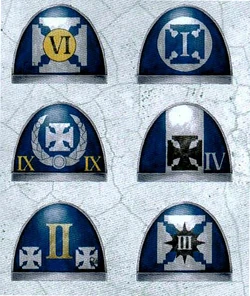 Variants of the Veteran tactical role icon worn on the right shoulder plate by Veteran .