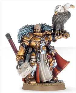  Torquemada Coteaz outfitted in his modified  and armed with his   and Glovodan  .