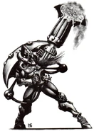 A Warp Spiders Aspect Warrior at-the-ready.