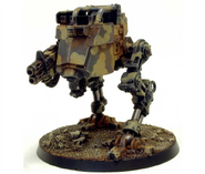 An Elysian Pattern Armoured Sentinel armed with a Multi-Melta.