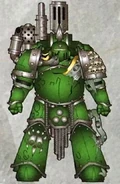 A Plague Marine of the Heralds of Despair