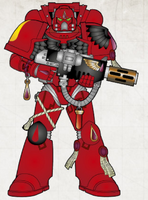 Blood Angels 2nd Company Battle-Brother of the 4th Squad.