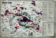 A map of Craftworld Aeldari activity in the wake of the birth of the Great Rift.