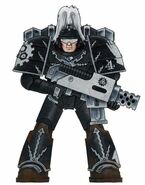 Mark I Thunder Power Armour - Iron Hands Chapter