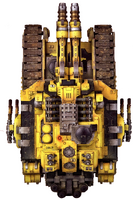 A Falchion of the Imperial Fists Legion as seen from above