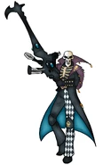 Death Jesters incorporate their masque's colours and often the rune of their favoured Troupe, as well as the Rune of the Death Jester
