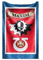 Back Banner of the Ultramarines' Master of the Forge Fennias Maxim