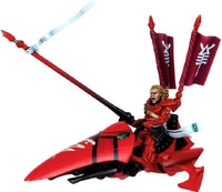 An Eldar Autarch of Saim-Hann mounted upon a Jetbike.