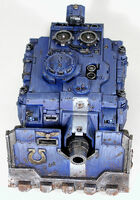 A Vindicator of the Ultramarines Chapter, dorsal view