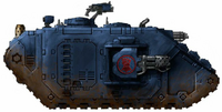 A Crimson Fists Land Raider Redeemer