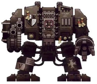 Reinhart, a Black Templars Castraferrum Mars Pattern Mark V Dreadnought.