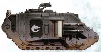 A Mark IIb Land Raider Phobos of the Carcharodons Chapter