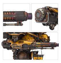 Various views of a Warbringer Nemesis Titan Volcano Cannon.