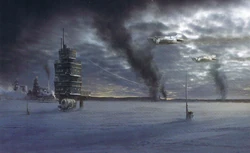 The surface of Betalis III is dotted with sparse signs of industry