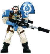 UM Scout Sniper Rifle.jpg (189 KB) An Ultramarines Scout Marine wearing carbon/titanium weave fatigues, Scout Armour and armed with an Astartes M40/A1 Sniper Rifle.