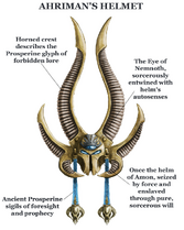 Ahriman's sorcerous helmet