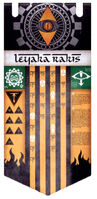 Banner of Princeps Majoris Anjana of the Reaver-class Titan Leyaka Varr