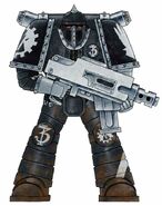Mark II Crusade Power Armour - Iron Hands Chapter