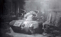 A Manticore on the streets of Vogen City during the Zhai-Khan Uprising