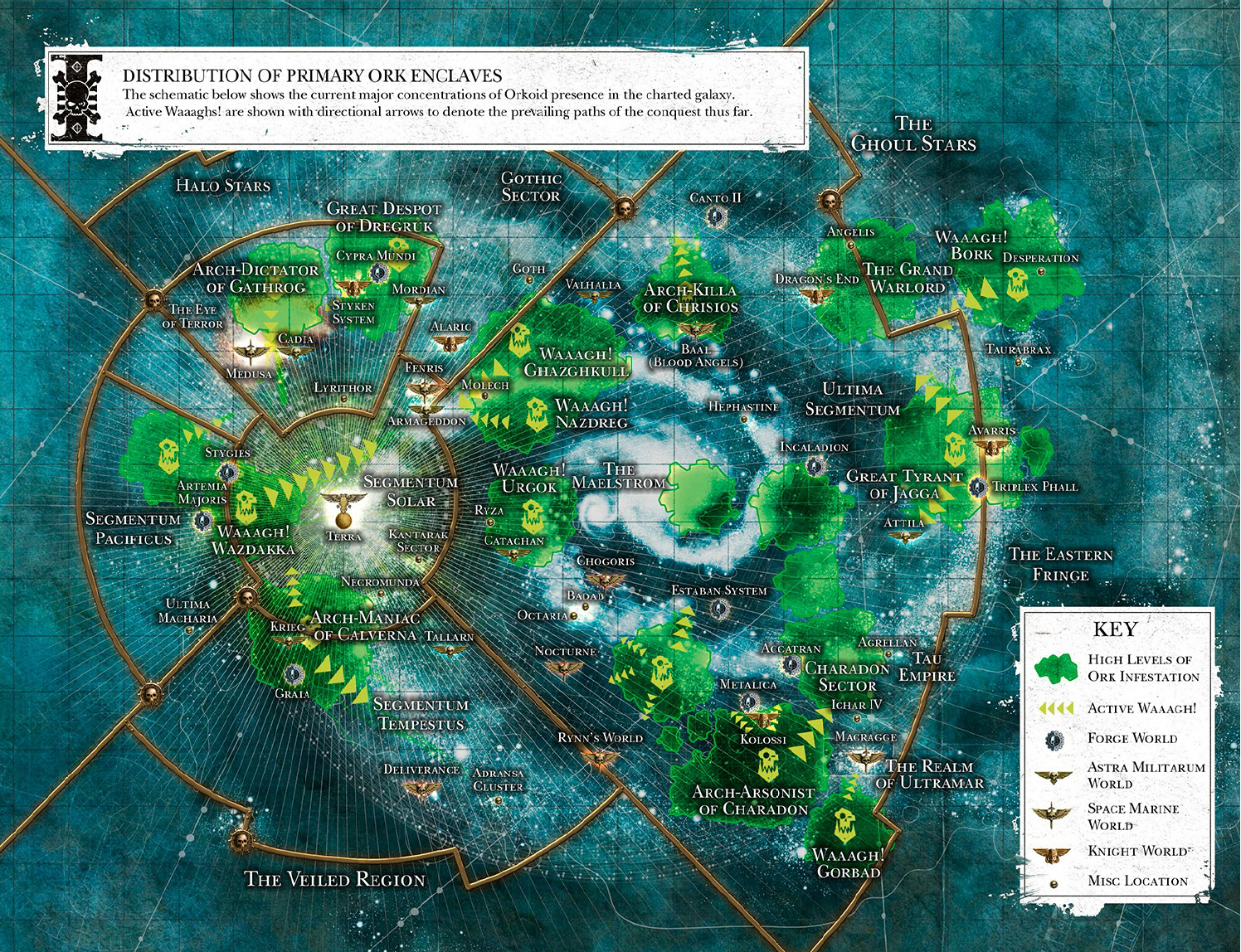 Warhammer 40k Territory Map Ork Empire | Warhammer 40K Wiki | Fandom