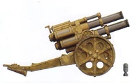 A Thudd Gun of the 33rd Death Korps of Krieg Independent Artillery Company