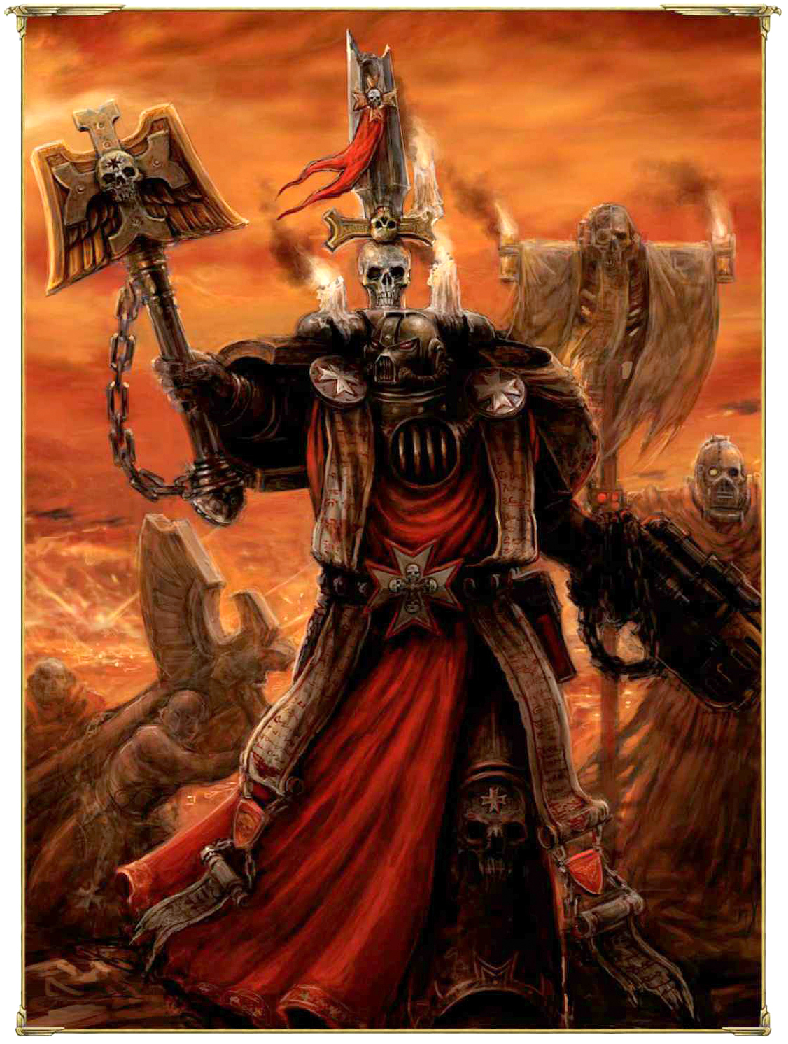 Black Templar Helbrecht Kneeling Servitor Warhammer 40k Space Marine Bits 